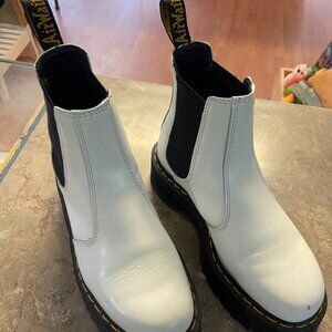 White Platform Doc Martins